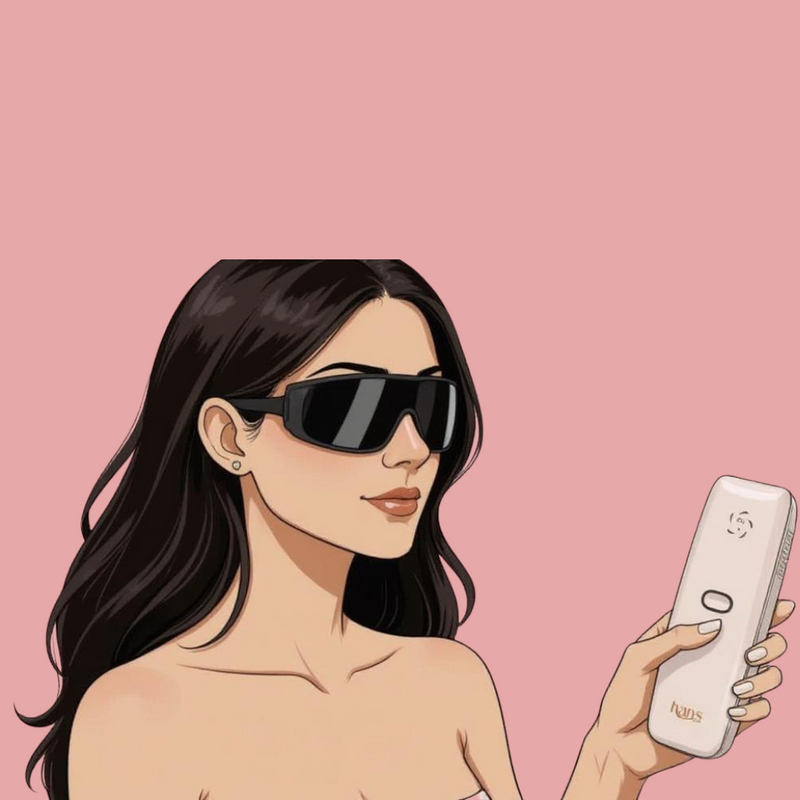 😎 Put On the Hans Safety Glasses